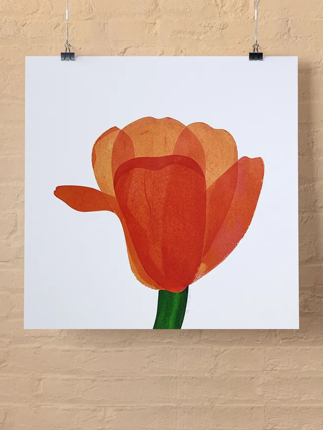 Tulip Flower Screenprint