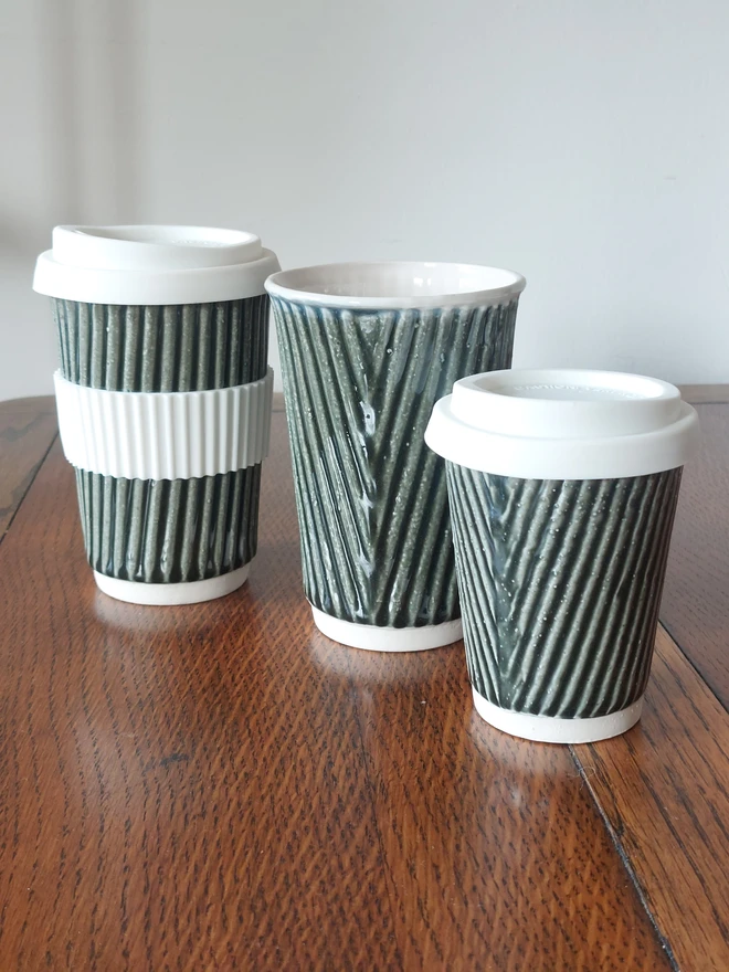 ceramic cup with lid