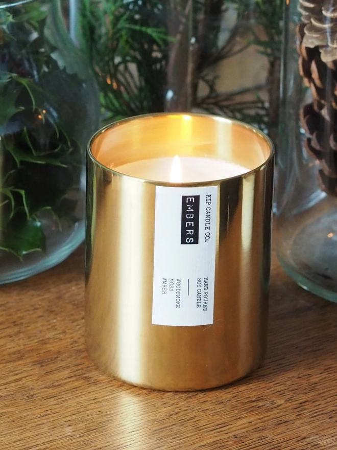 Embers Christmas scented candle