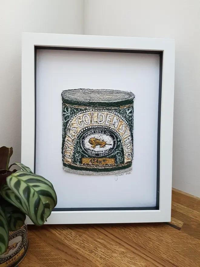 Lyle's Golden Syrup Embroidery Wall Art