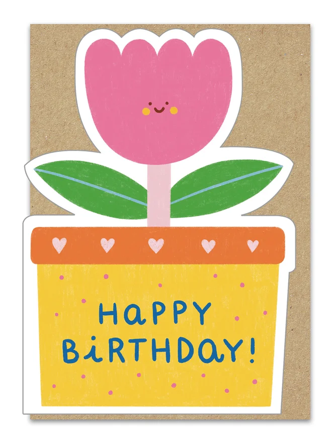 tulip birthday card
