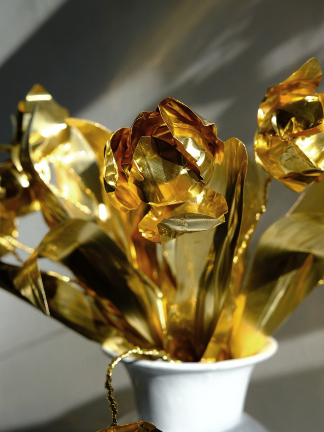 Brass Tulip Bouquet by artist Debbie Fairbrass