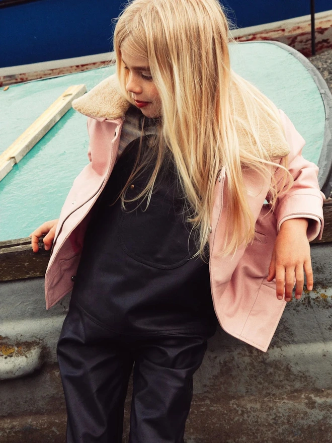 'Hold Ya Horses' Soft Pink Leather Jacket 