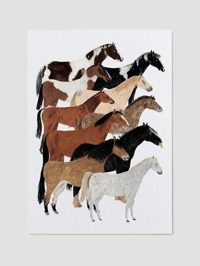 Ponies Print