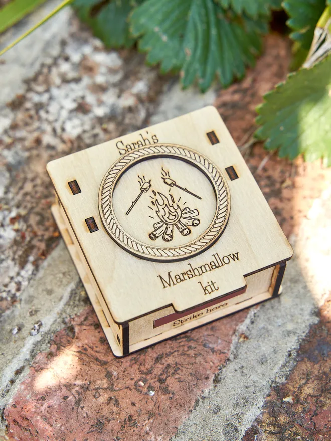 Mini Marshmallow Toasting Kit: Personalised indoor Campfire Fun