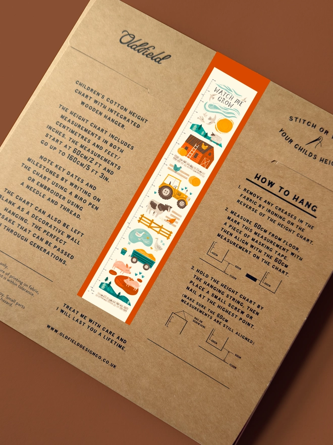 Farmyard Height Chart Packaging