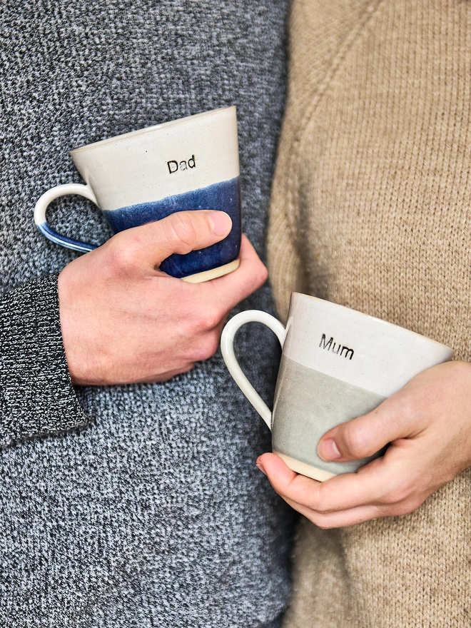 mum and dad couple mugs