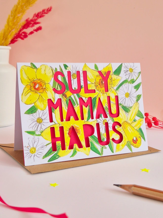 welsh mothers day card
