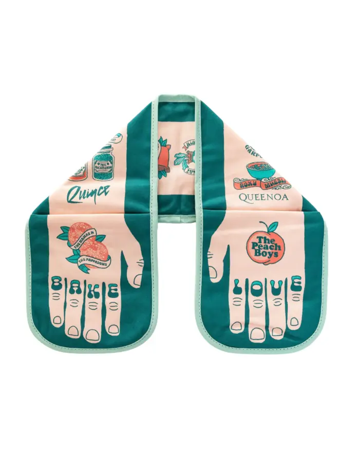  Bake Love Double Oven Glove, against a white background. 