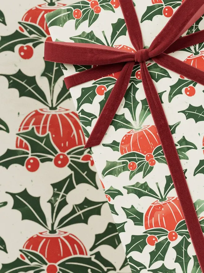 Christmas Pudding Wrapping Paper
