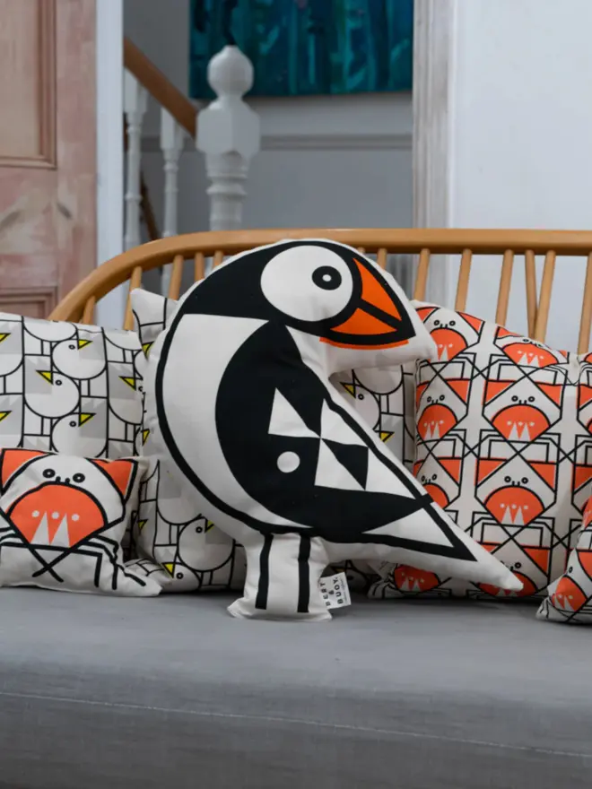 Puffin Cushion