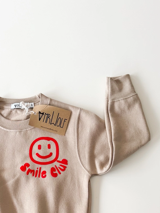 Smile club sweatshirt kids toddlers babies