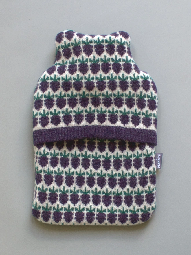 Blackberry Hot Water Bottle Back