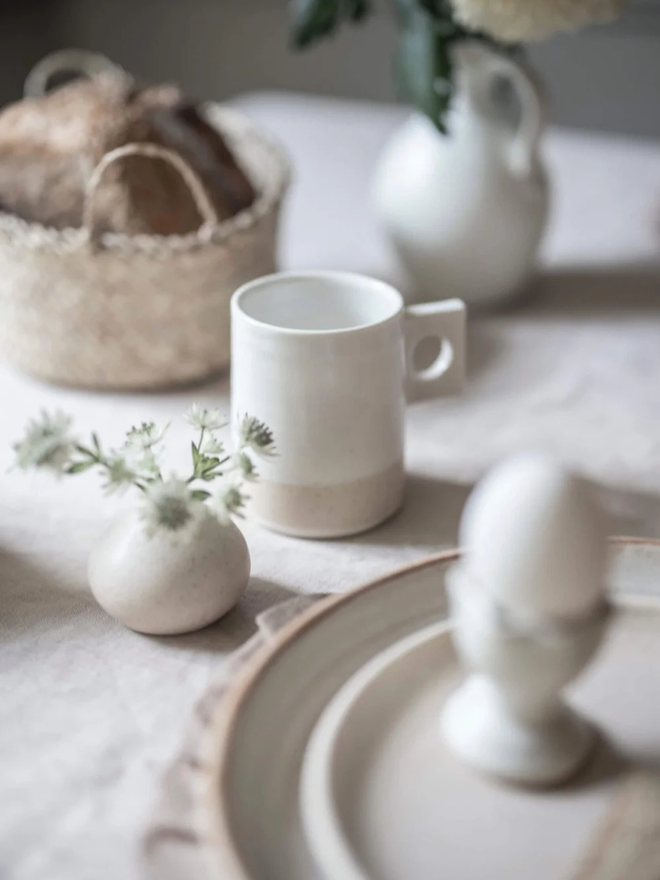 ceramic two tone mug