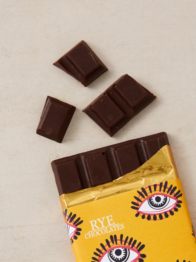 Honeycomb Dark Chocolate Bar - 64.5% Peruvian