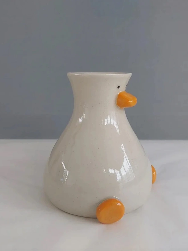 Round Boy Duck Vase Duck Vase