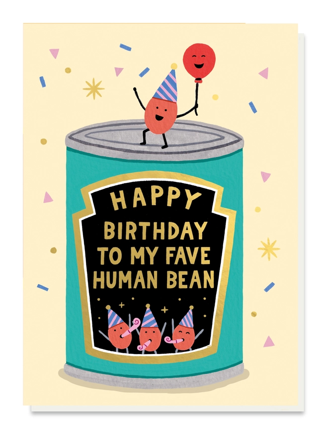 Happy Birthday To My Fave Human Bean card