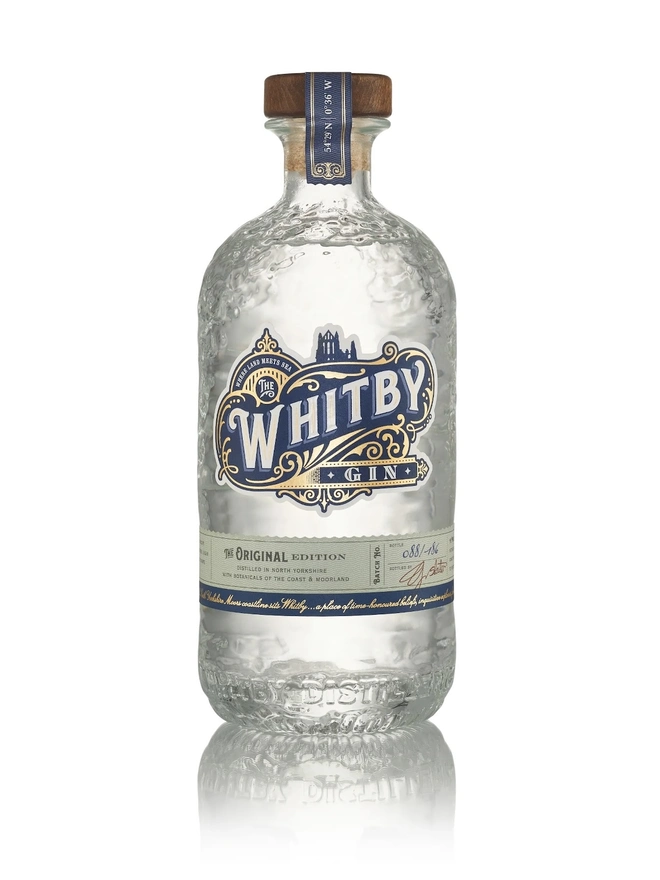 Original Edition Gin, a bottle of gin sitting on a plain white surface. 