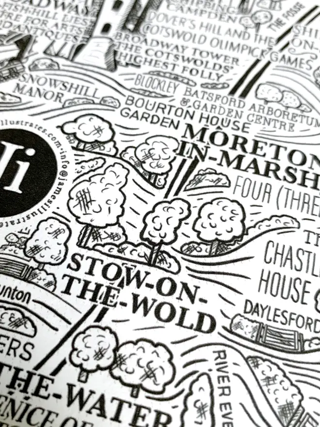 Cotswolds greetings card