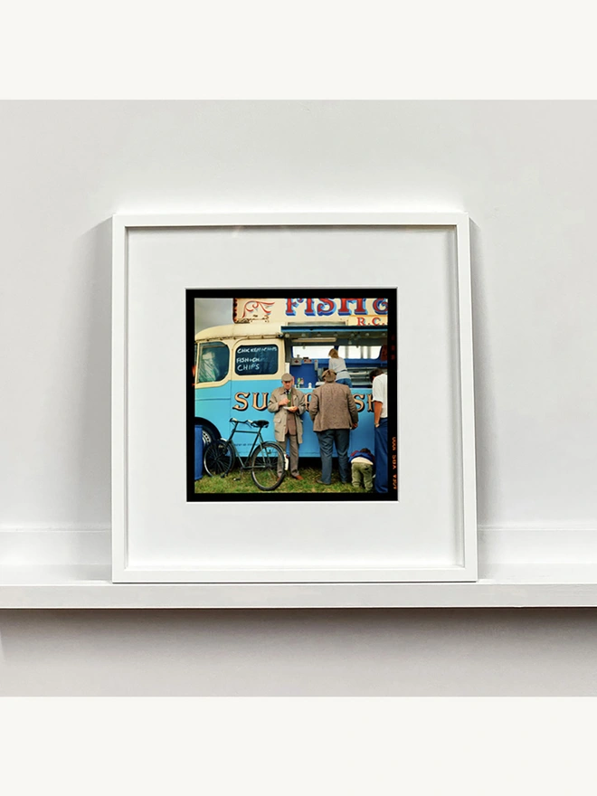 Fish and Chips Van Richard Heeps photography small art print framed in white