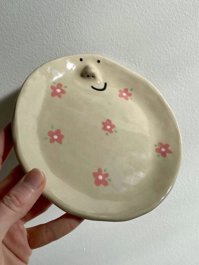 pink buttercup sideplate