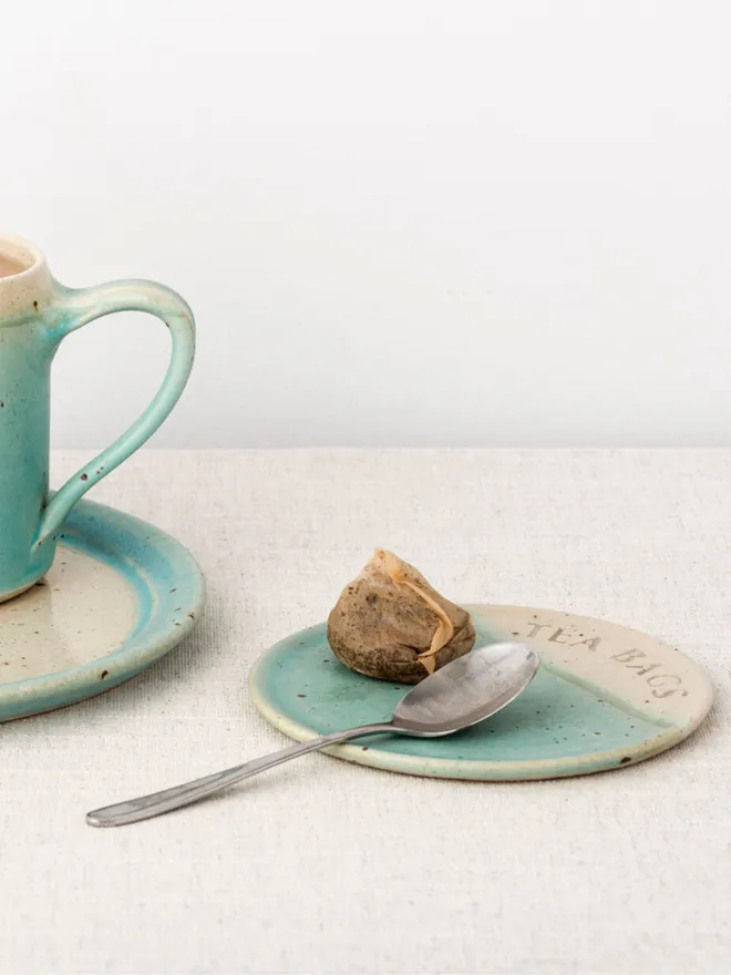 Ceramic Tea Bag Tray