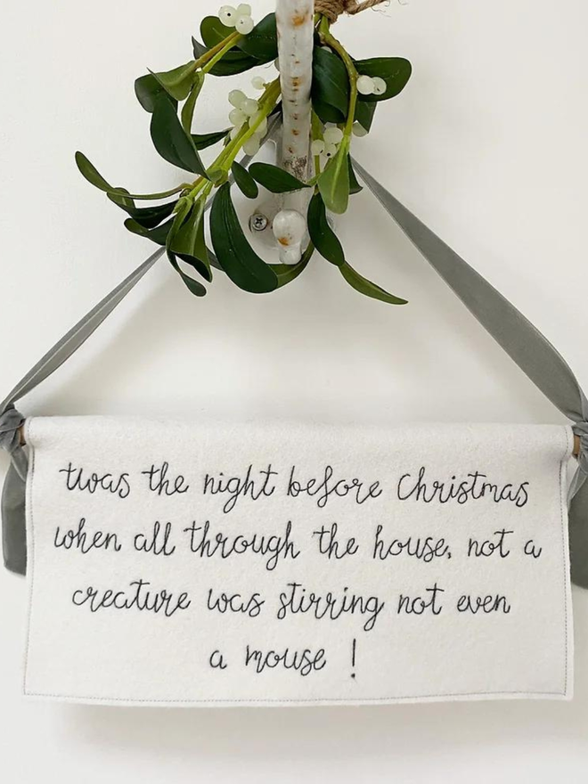 Twas the night before Christmas banner