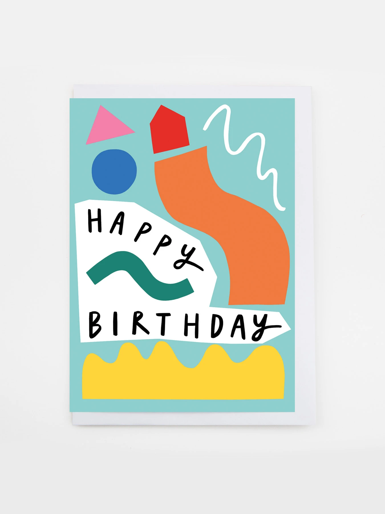 playful shapes birthday card