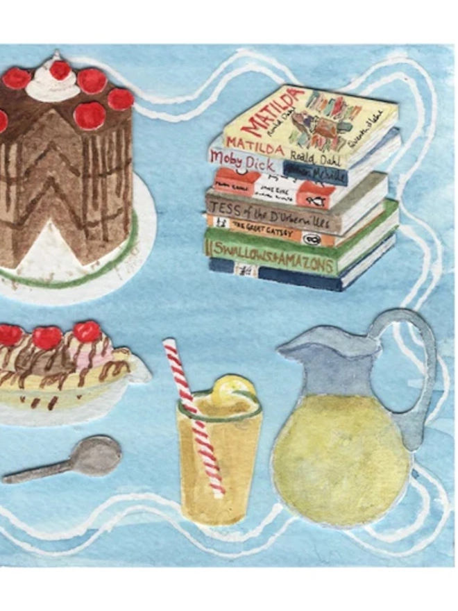 Matilda The Book Greetings Card Card