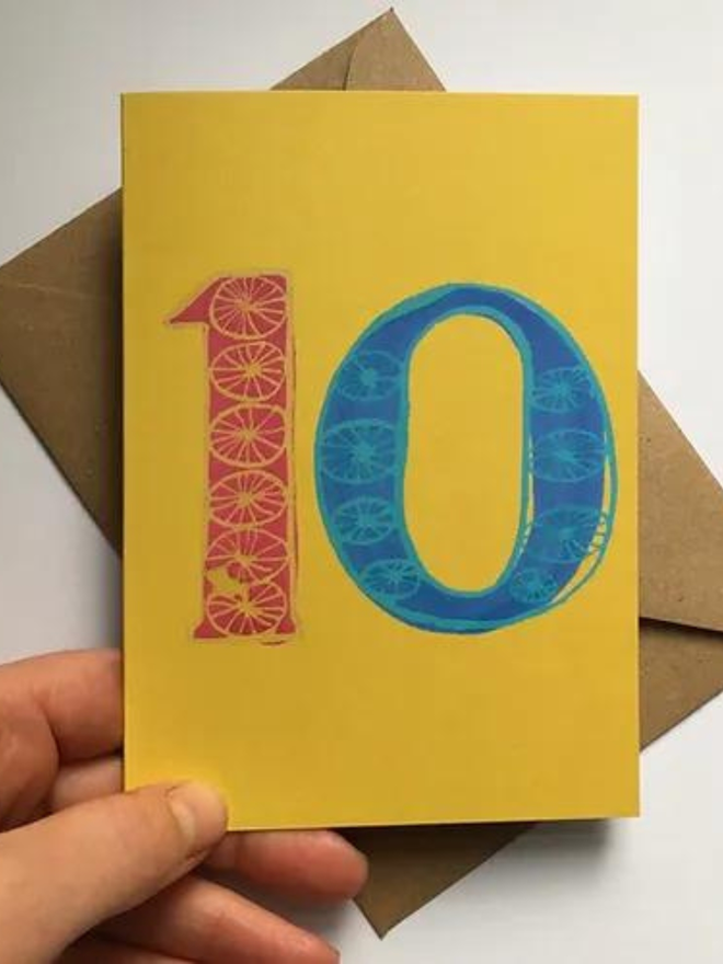 10th Birthday Card