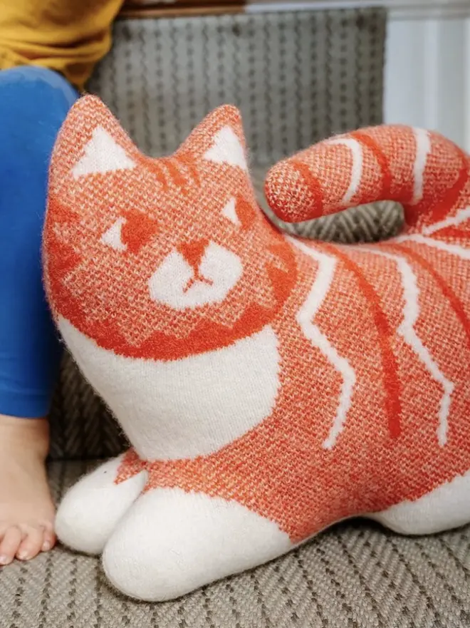 orange tabby cat plush 