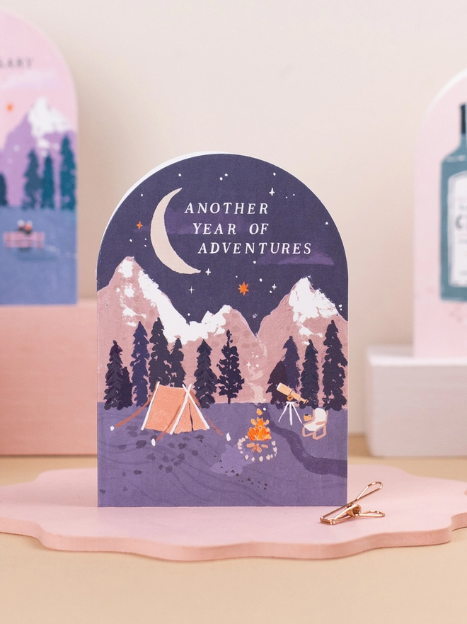 Adventures Camping Birthday Card