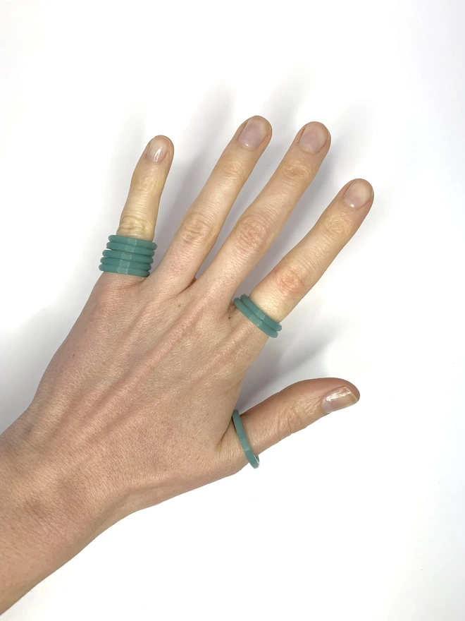 Stackable band rings