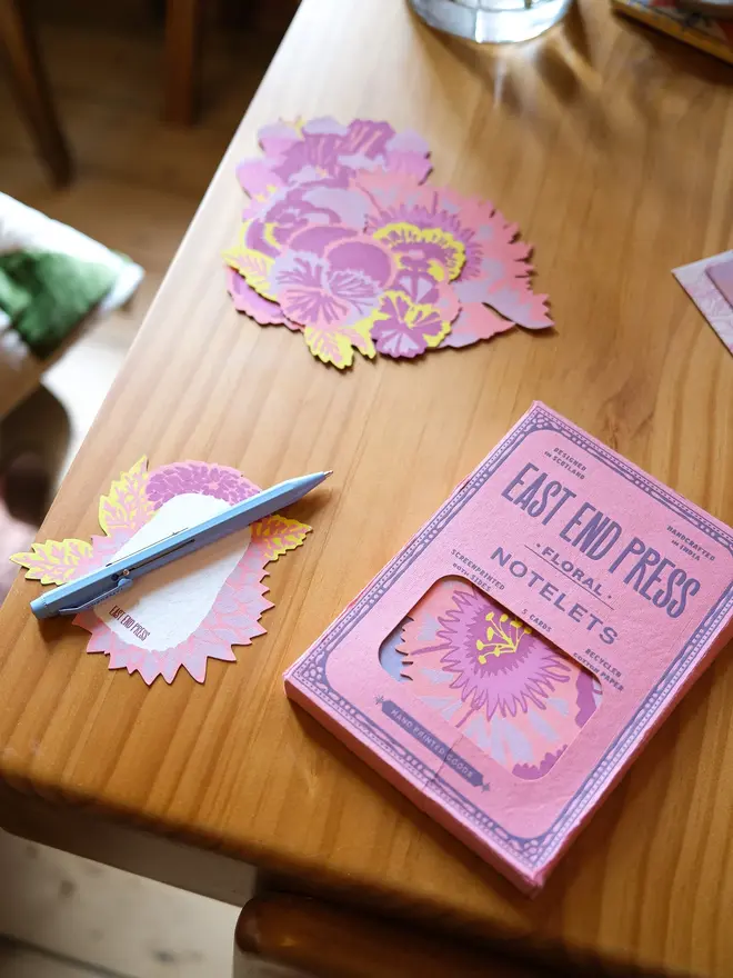 Floral Notecards (Pack Of 5)