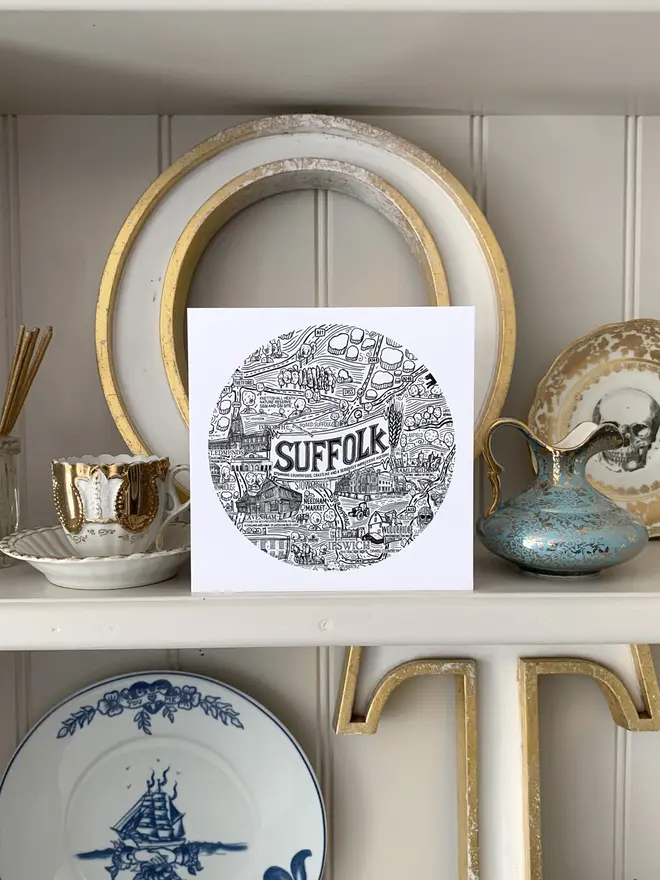 Suffolk greetings card