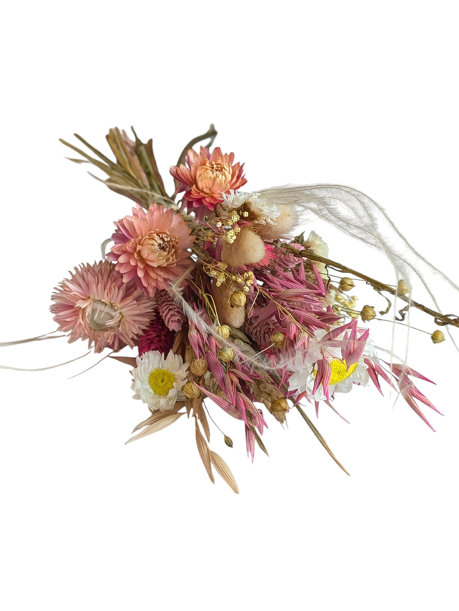 	 Dried_Flowers_Posy in pink colours