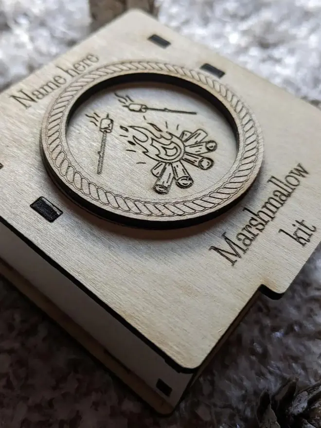 Mini Marshmallow Toasting Kit: Personalised indoor Campfire Fun