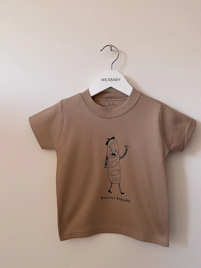 'Monsieur Baguette' Baby Tee