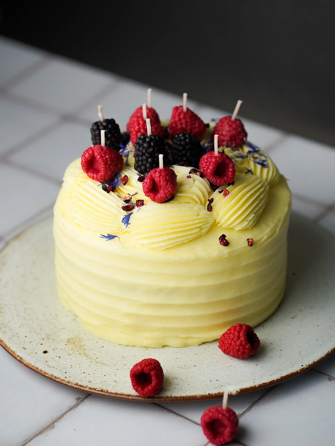 Mixed Berry Cake Candles