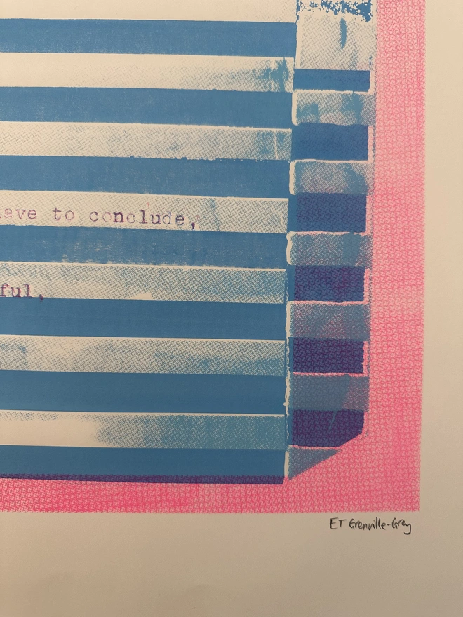 'Uniformity' Original Limited Edition Sweet Nothing Screenprint