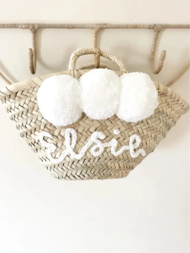 Personalised Petite Basket Bag