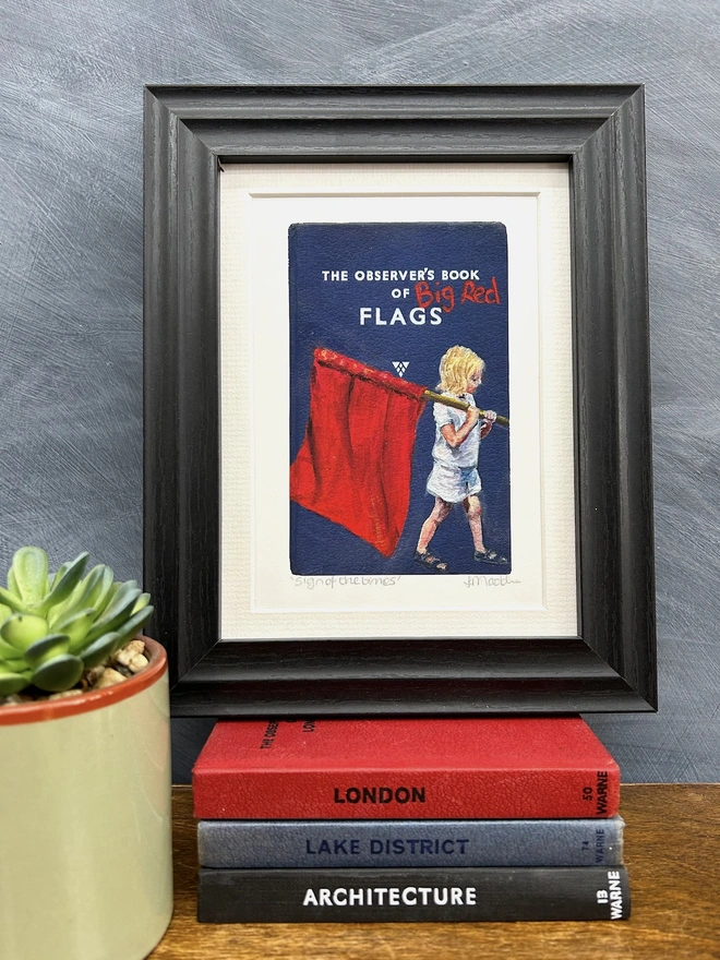 red flag fine art print