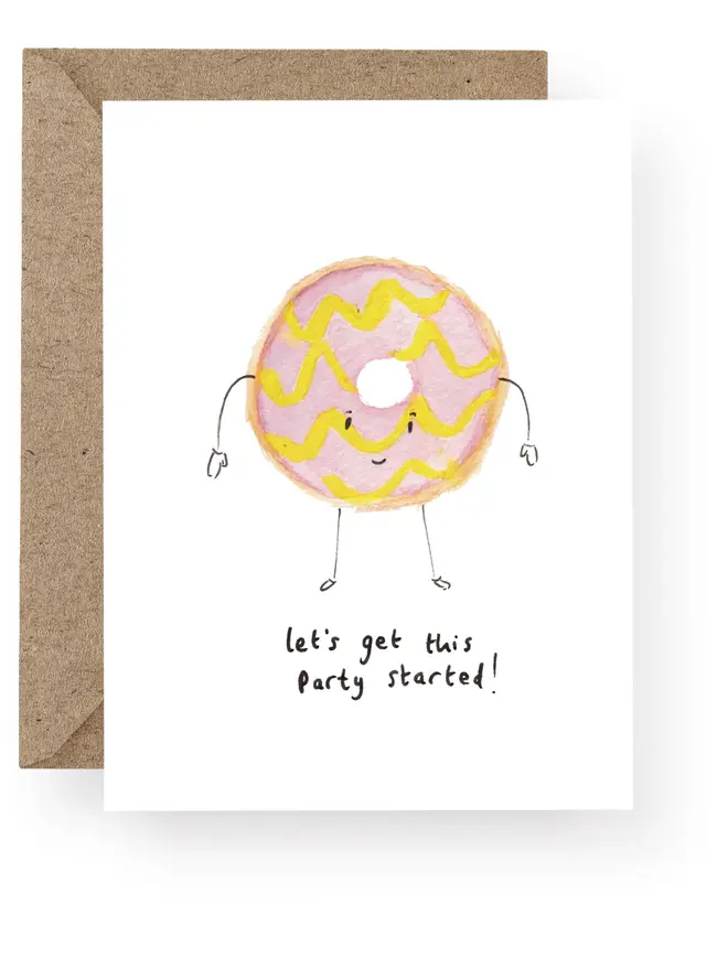 Party Ring Birthday greeting card 