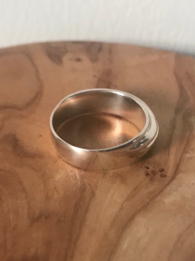 Tangle silver ring