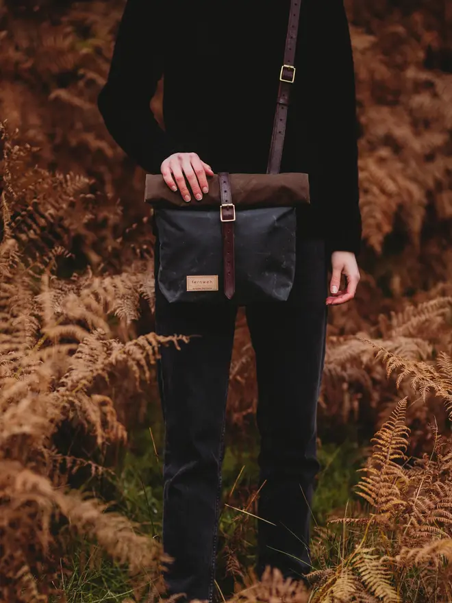mini rolltop crossbody bag
