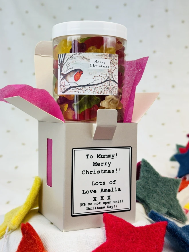 Stone Gift Box Candyhouse Christmas
