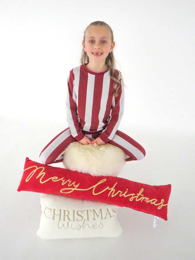 Christmas Candy Cane Organic Pyjamas
