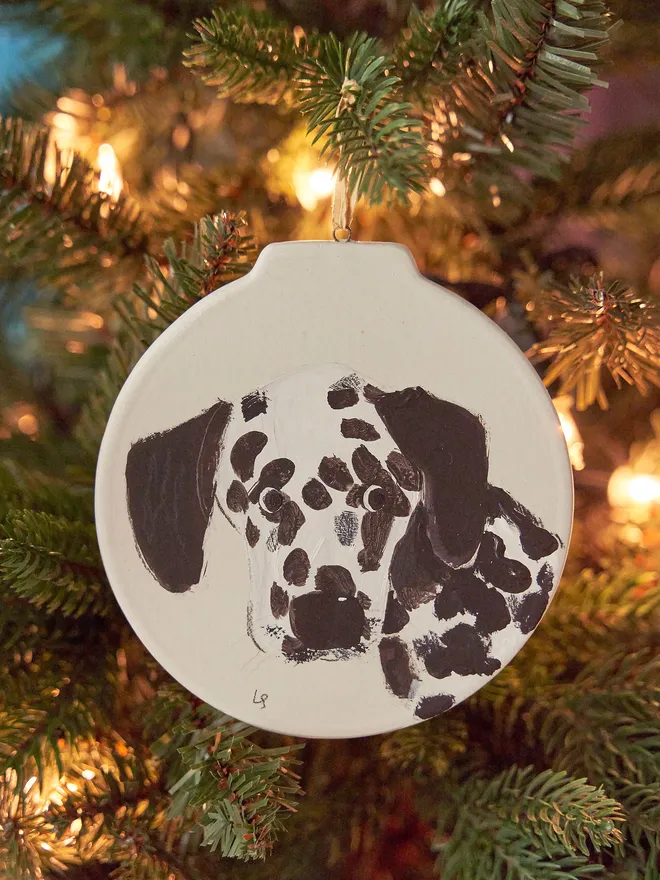 Personalised pet Christmas tree decoration