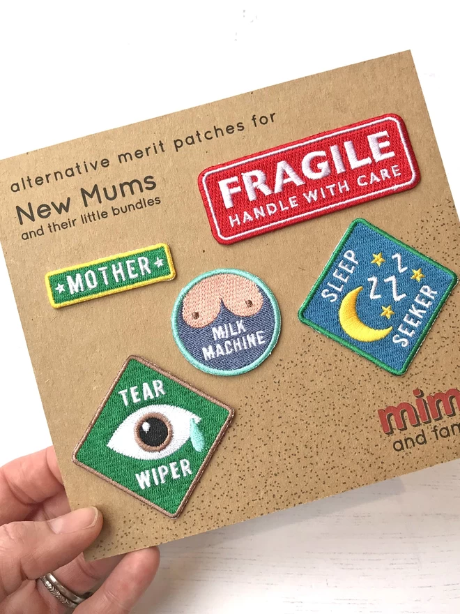 Merit Patches New Mum Embroidered Mims & Family