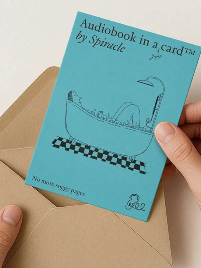 Choose Your Own Audiobook In A Card, in an envelope. 